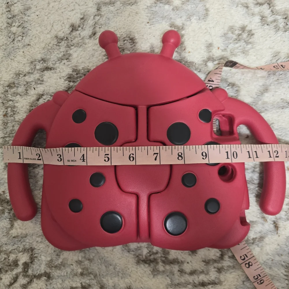 🌟7/25$ Kids Ladybug Shockproof Handle Stand Case Cover